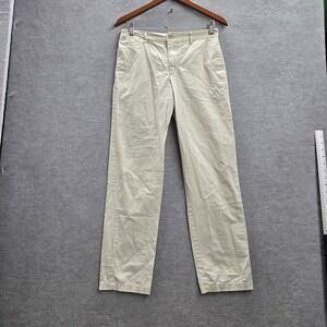 Polo Ralph Lauren Boys Pants 18 Beige Embroidered Chino Twill Button 29" Inseam